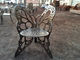 الكلاسيكية الأوروبية الزهر الجدول الحديد والكراسي الألومنيوم الباحة الأثاث