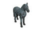 التماثيل الحيوانية الأوروبية الكلاسيكية الحديد الزهر / المعادن حديقة الحلي الحيوانية